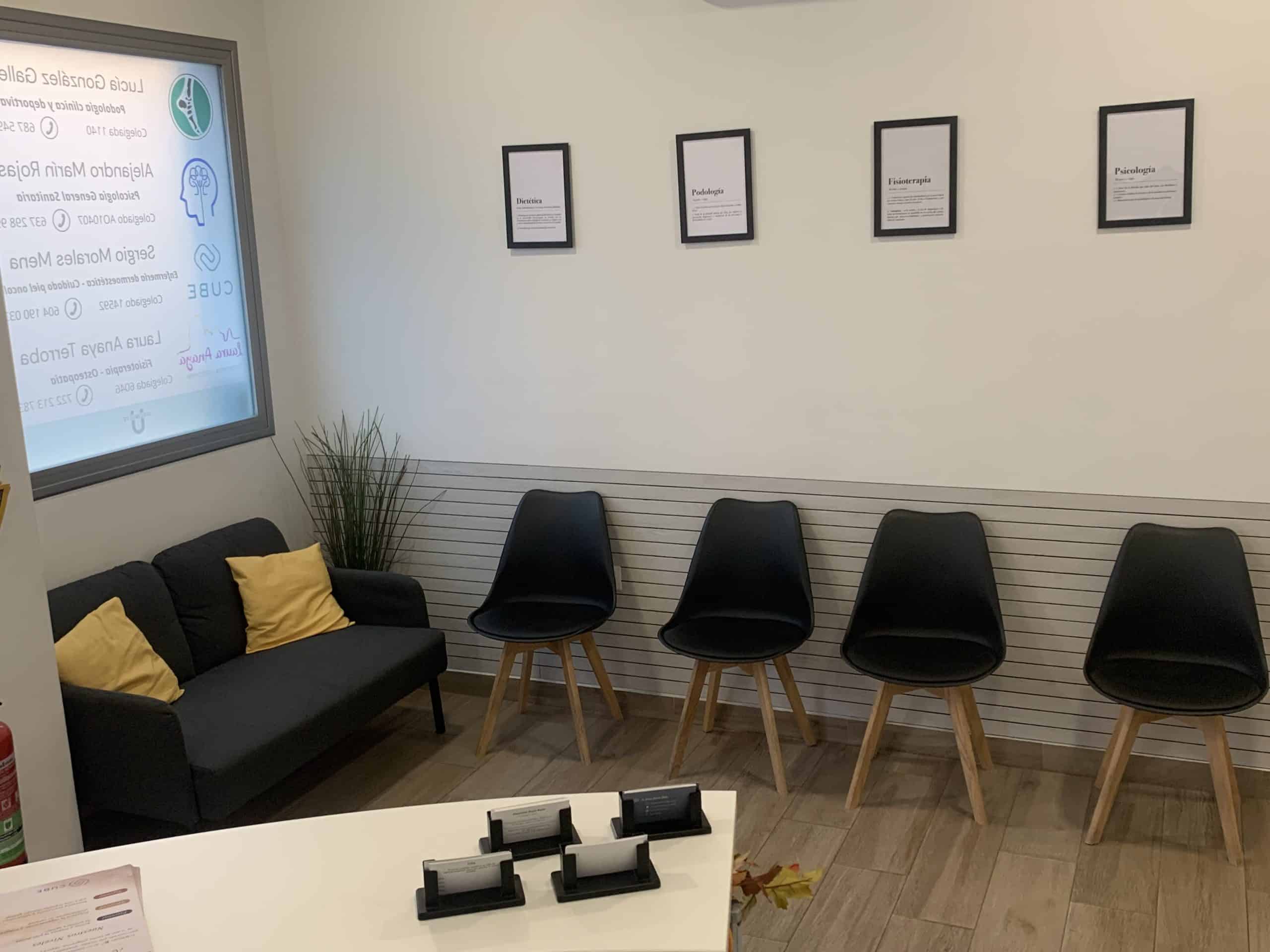 sala de espera clinica cube dermoestetica